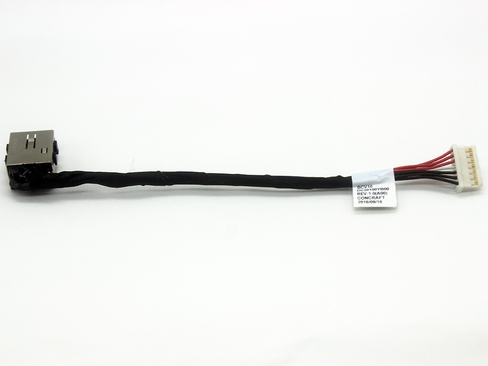 D18KH 0D18KH Dell Inspiron 7566 i7566 7567 i7567 P65F P65F001 15-7000 Gaming Power Jack Adapter Port DC IN Cable Input Harness