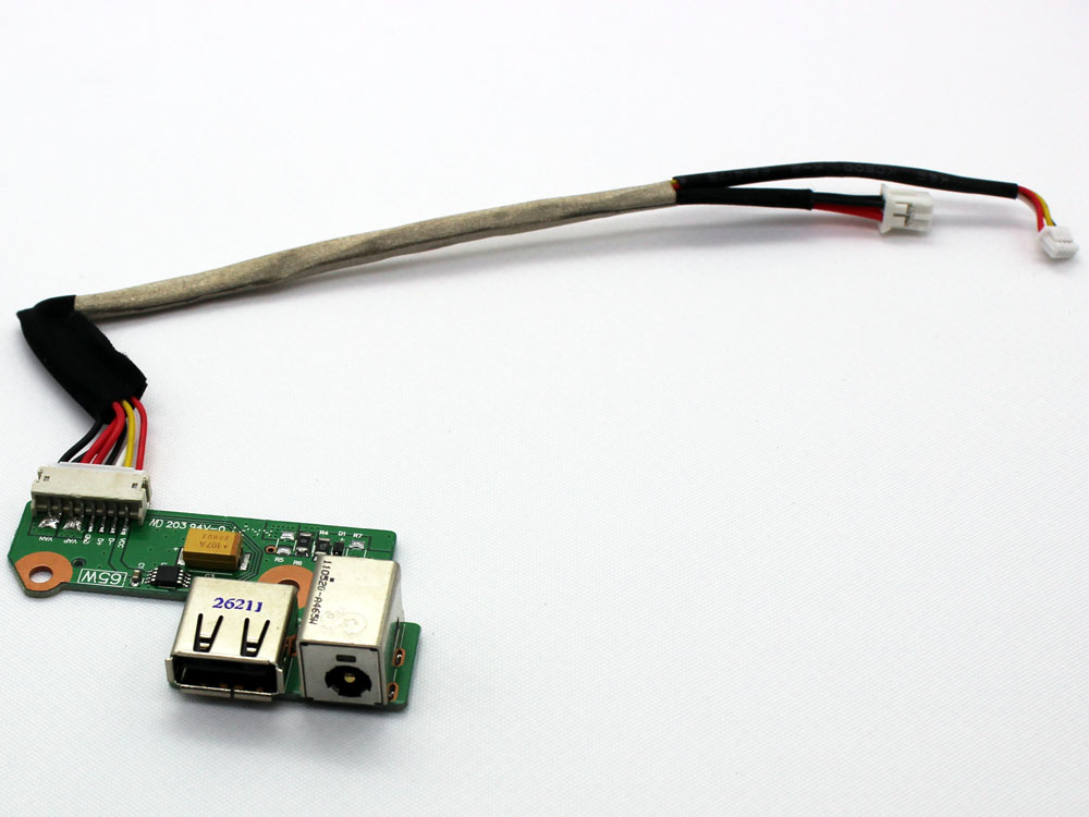 (image for) 431445-001 DDAT8APB200 431446-001 DAAT8TB18A1 34AT8D80017 34AT8DB00 HP Compaq DC Power Jack USB Port Charging Board IN Cable