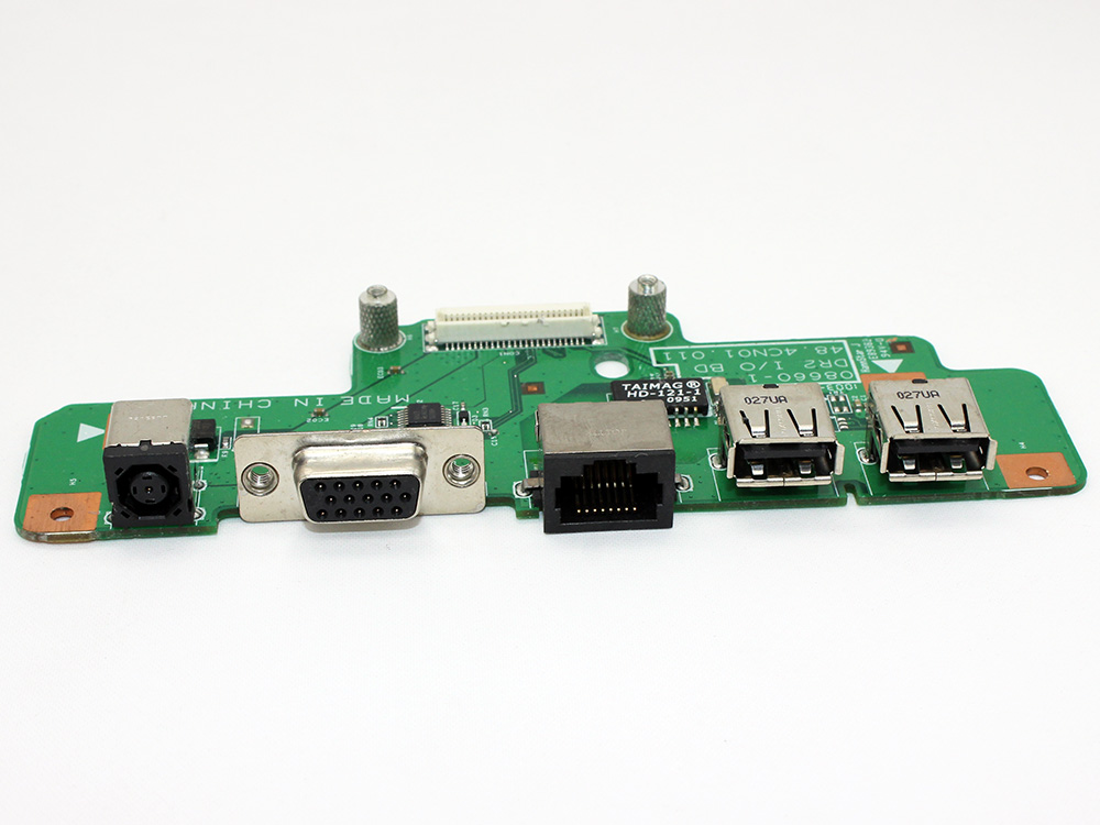 (image for) 48.4CN01.011 48.4CN10.OSA/0SA Dell Inspiron 1750 DC Power Jack Connector VGA USB RJ45 LAN Ports IN Charging Board NEW Genuine