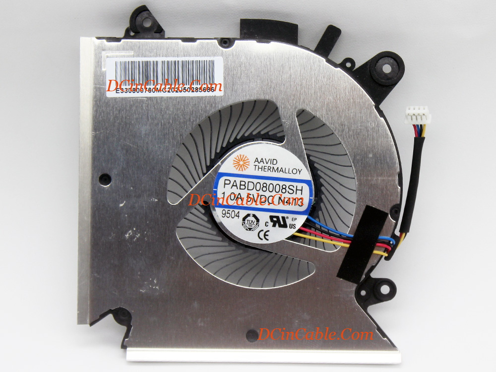 (image for) Free Shipping Laptop Fan AAVID PABD08008SH 1.0A 5VDC N413 for MSI CPU GPU Cooling Left Right Cooler Inside System Assembly